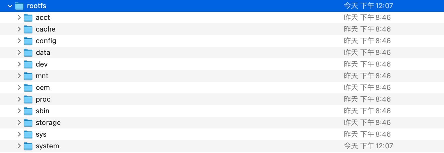 rootfs-file-tree